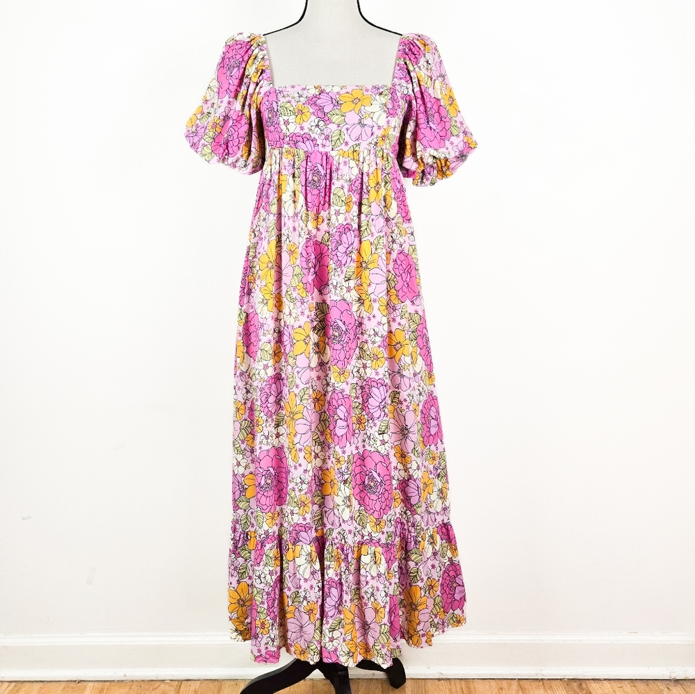 🦋LAST🦋 NWT Storia Pink Floral Maxi Dress